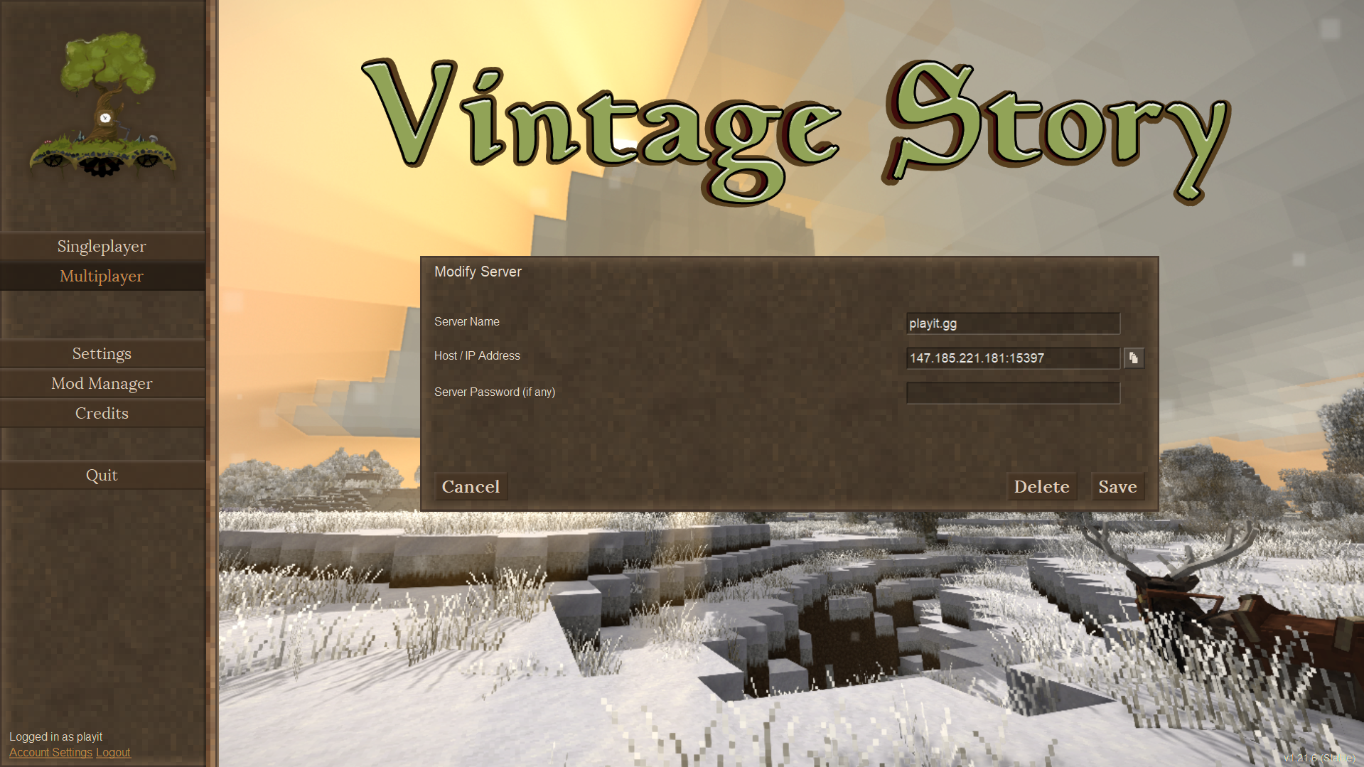 Add VS server with IP